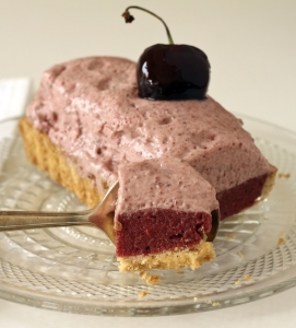 cherry curd and mousse