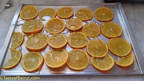 candied oranges