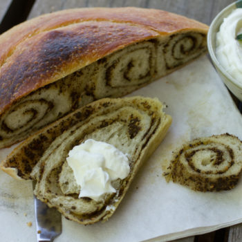 Olive and zaatar bread