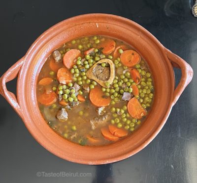 Carrot and peas stew