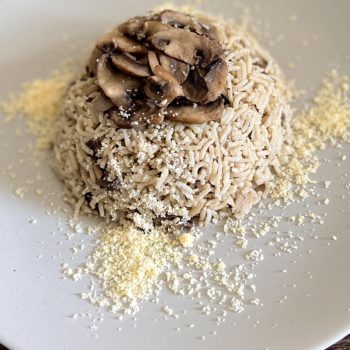 Mushroom Basmati rice pilaf